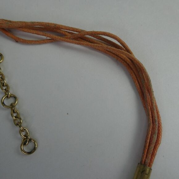 J. Crew Multi Strand Cord Statement Bib Necklace Career Rhinestone Colorful - Picture 5 of 8